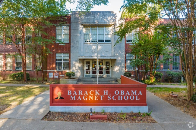 Barack H. Obama Magnet School is a public elementary school with around 200 students.