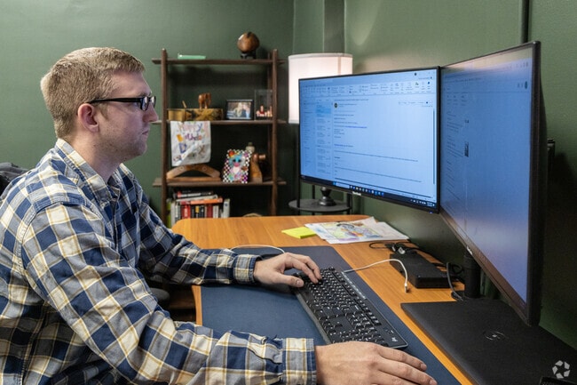 Office spaces for various businesses fill Jeannette.