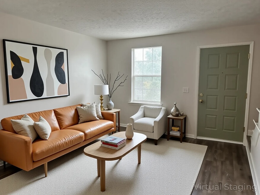 Virtually Staged Living Room