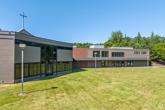 The East Facade of Westside Christian School in Lake Oswego.