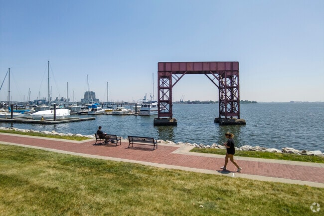 Bayview's great location gives residents easy access to Canton Waterfront Park.
