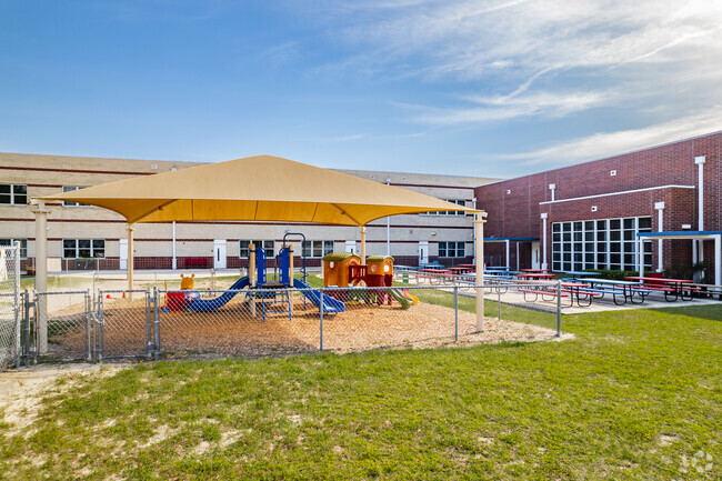 Kids love to play on the playground at Hammett Bowen Jr. Elementary School.