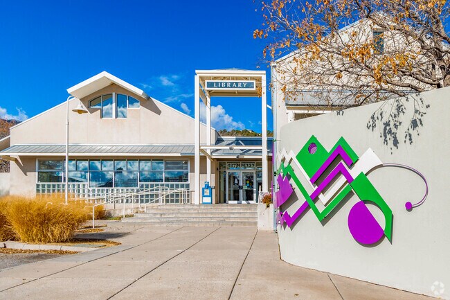 The East Mountain Public Library has events such as a weekly story time and a LEGO club.