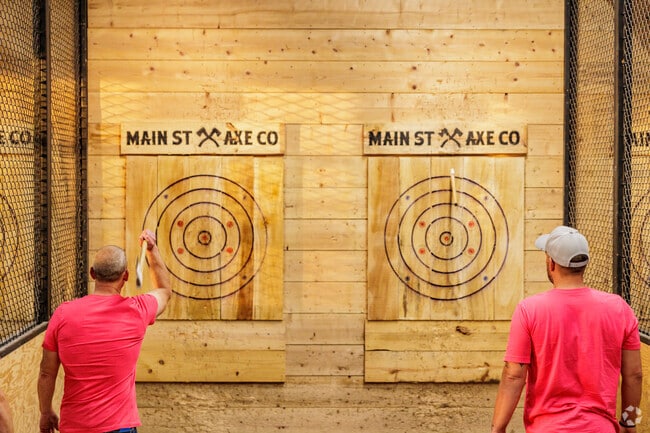 Main Street Axe Company is a popular meet up spot in Downtown Joplin.