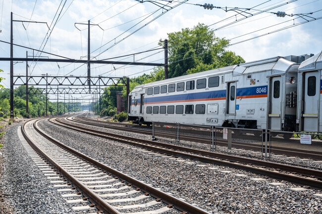 Hop on the train in Mount Holly for your daily commute.Cra
