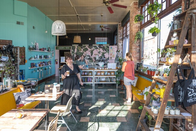 Start your day with a coffee from The Magpies' Nest in the Deming School neighborhood.