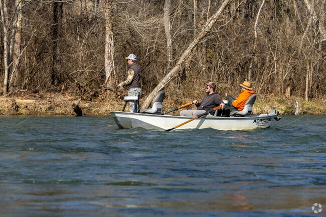 Sycamore Shoals residents have close access to the Watauga River for great trout fishing.