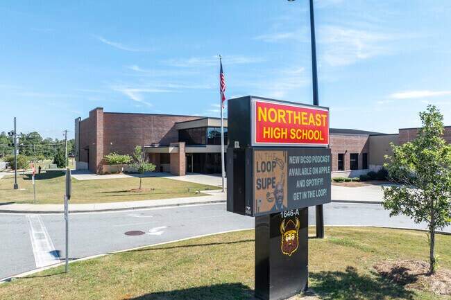 Northeast High School in Macon proudly supports the Raiders as their school mascot.