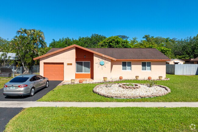 The predominant architectural style in Coral Lake is the ranch-style design.