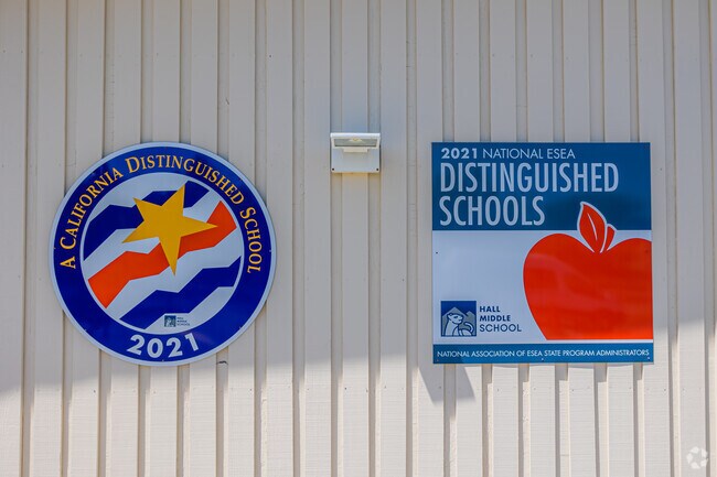 Hall Middle School is a California distinguished school.