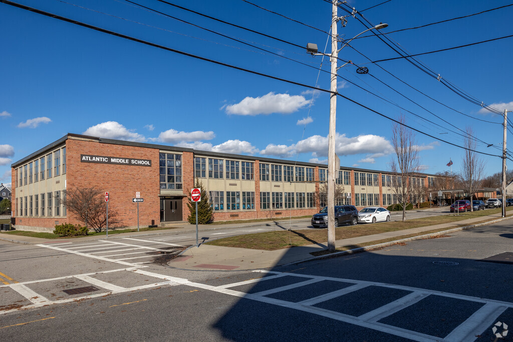 Atlantic Middle School in Quincy is an impressive brick building.