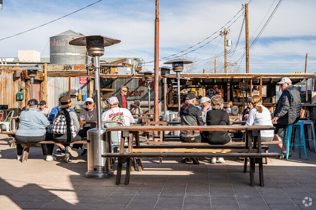 The Joshua Tree Saloon Bar & Grill is a popular eatery for Joshua Tree locals and visitors.