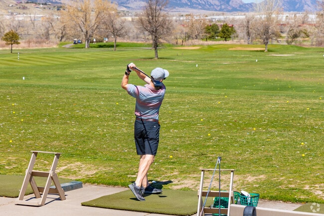 Practice your swing on the range at the Applewood Golf Course in Applewood West.