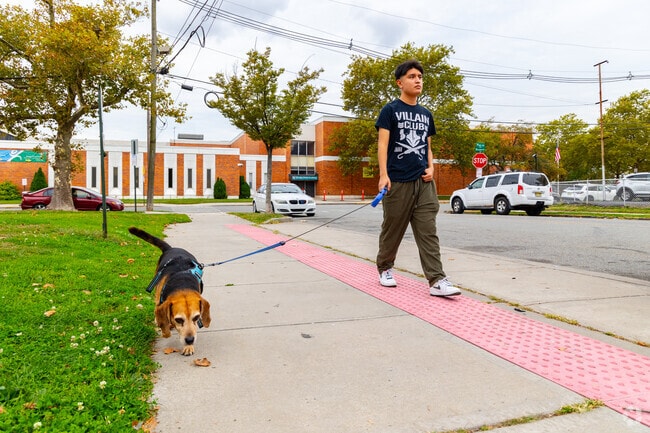 Enjoy the fresh air with your furry friend at the many walkways around Jackson Park.