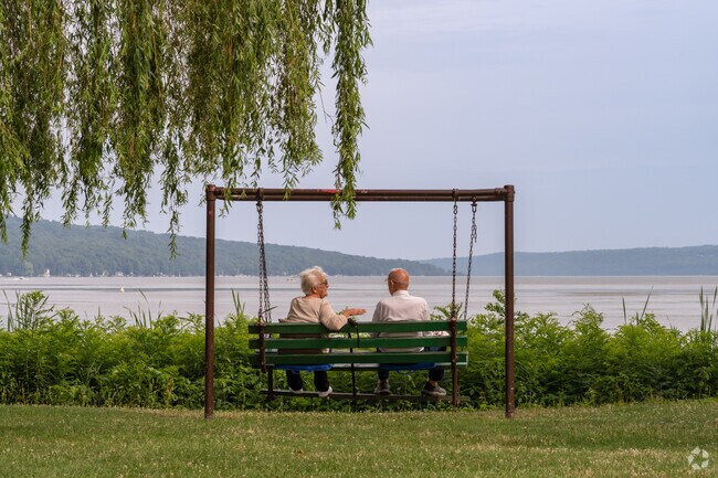 Just north of North Side is Steward Park that has the best views of Cayuga Lake in Ithaca.