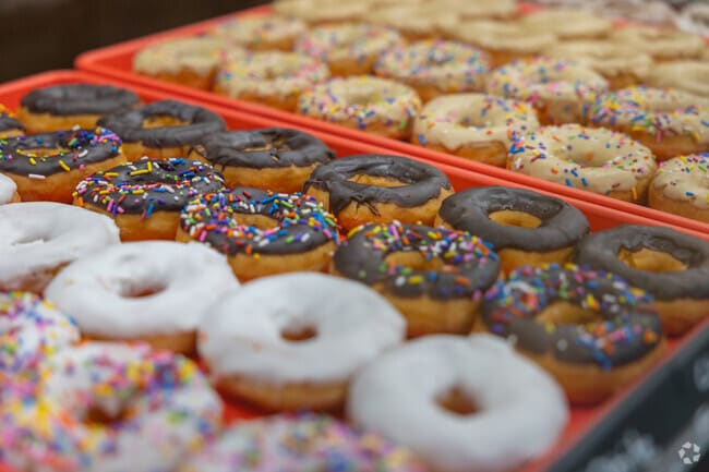 Rise'n Roll Bakery in Granger is known for its vast selection of freshly made donuts.