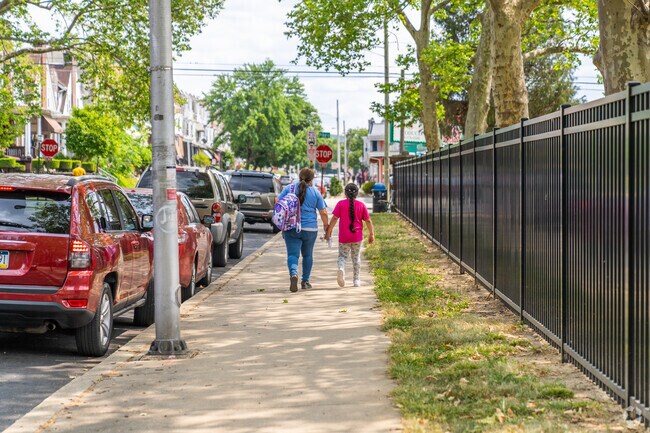 Ample sidewalks make Northeast Reading an easy place to get around on foot.