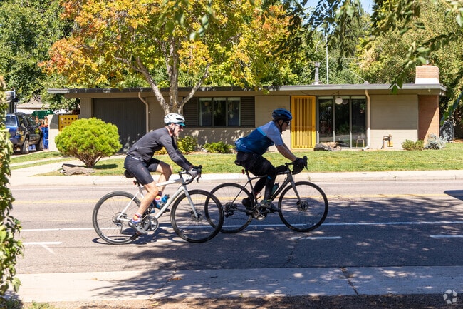 Arapahoe Acres prides itself on being friendly and safe for bicyclists.
