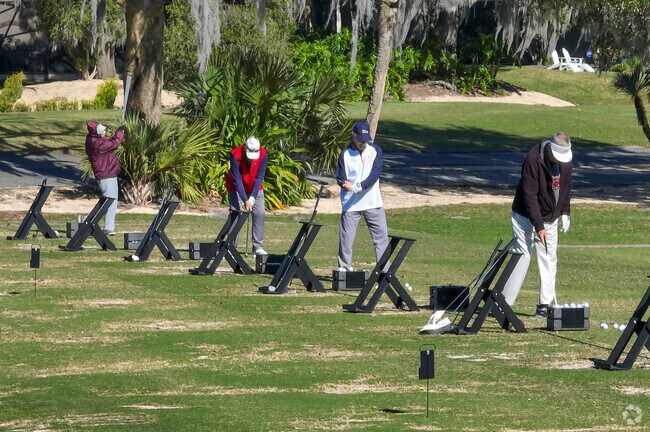 Alaqua boasts multiple golf courses and driving ranges for residents.