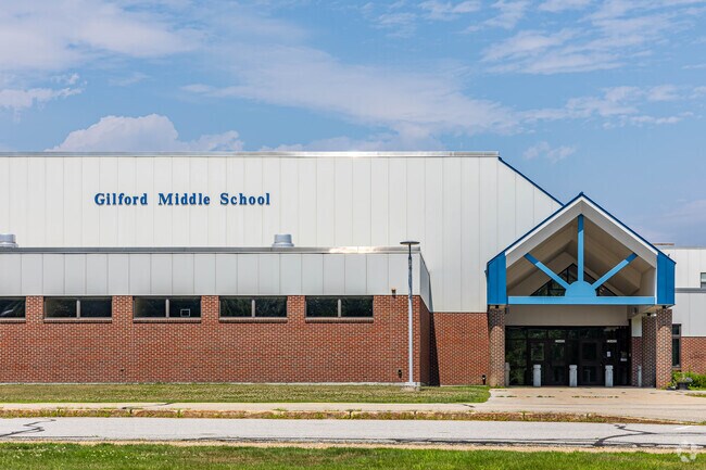Gilford Middle and High School share the same building in Gilford, NH.