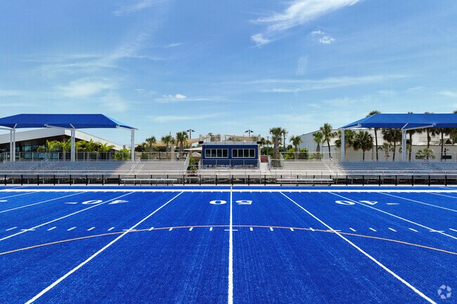 McNair Recreation Center in Collier City has a brand-new football field with stadium seats.