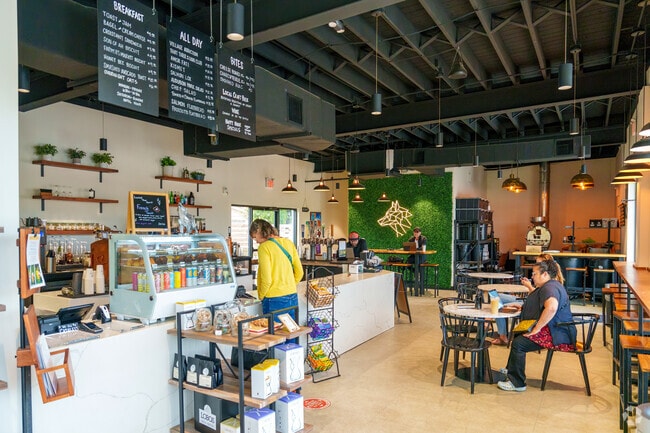 Lobos Coffee Roasters offers a trendy workspace and coffee experience in Audubon Park.