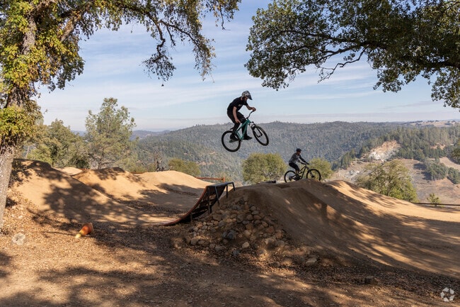 Experience adrenaline at Auburn Bike Park: A dirt biking haven with scenic jumps.