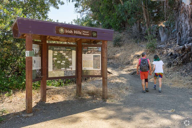A Prefumo couple start their morning hike up the nearby Irish Hills trail.