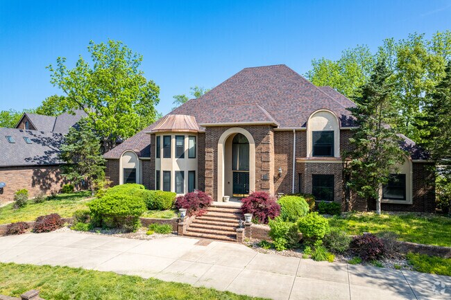 A large custom built contemporary style home in the Lake Springfield neighborhood.