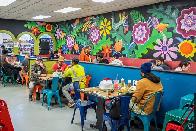 La Perla Produce is a combination Mexican restaurant and market, located in Fair Plain.