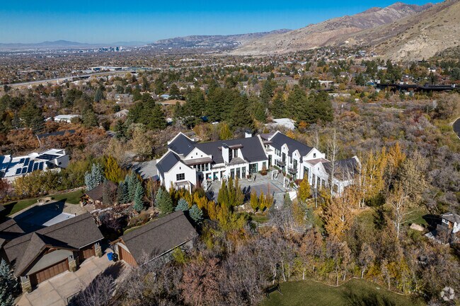 Mount Olympus showcases large homes and mansions surrounded by nature.