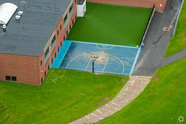 Cazenovia Middle School also features a basketball court for students.