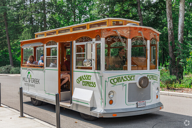The Cohasset Express takes park goers on a tour of the Mill Creek Metroparks, in Idora.