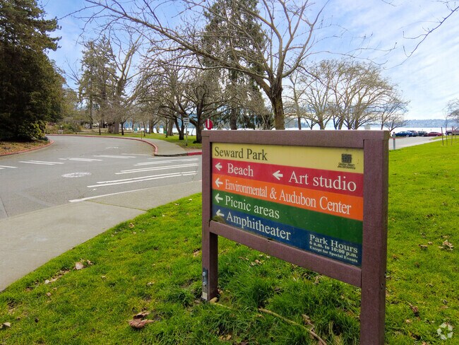 Seward Park signage.