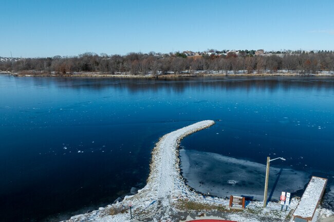 Standing Bear Lake gives residents access to water recreation such as swimming or boating.