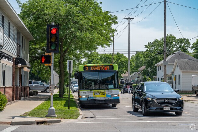 There are multiple bus stops throughout Holy Trinity Longfellow.
