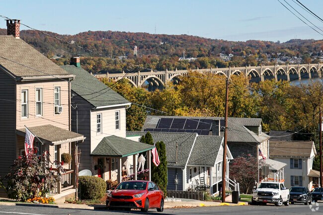 A view of the Veterans Memorial Bridge and Susquehanna River is seen from Wrightsville.