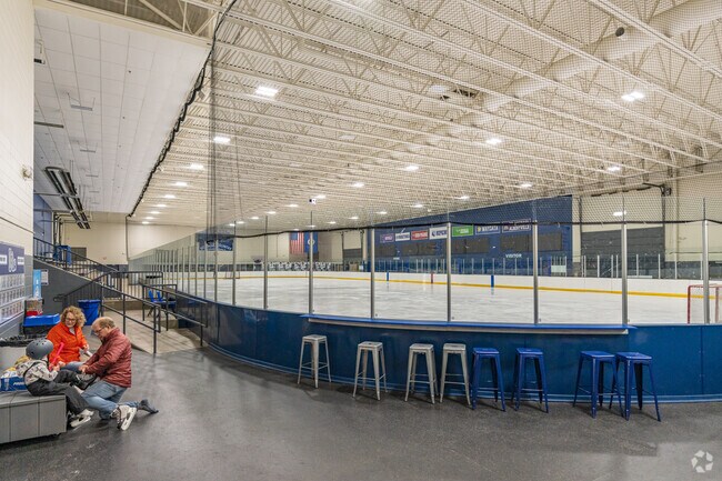 Hopkins Pavilion is an ice skating rink that has open skating for residents during the week.