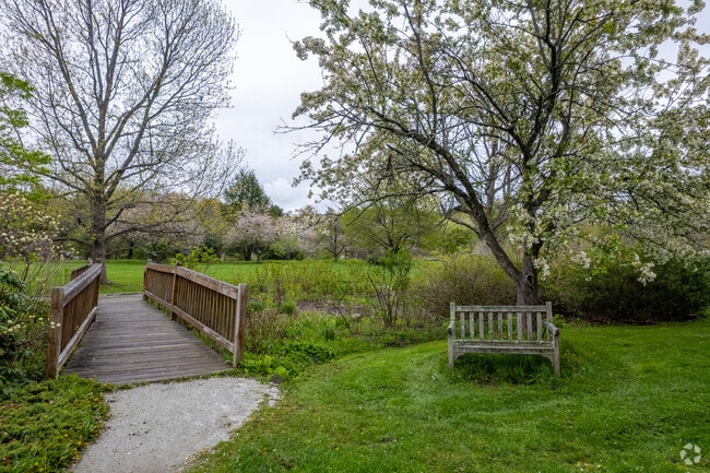 The botanical garden at Acton Arboretum has plenty of benches and accessible paths to navigate.