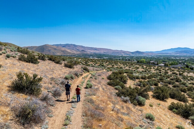 Ash Canyon trailhead begins in the hills west of Lakeview and offers views of the community.
