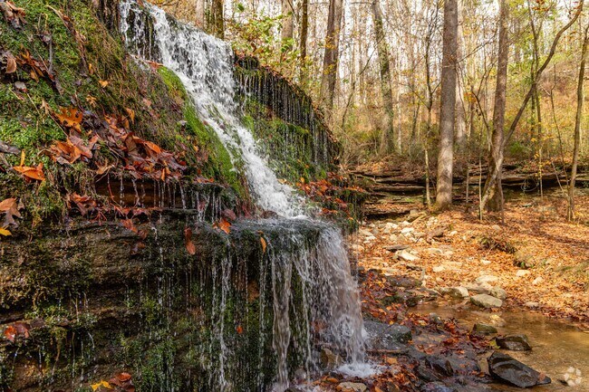 The sound of the waterfall at City Lake Natural Area in Cookeville are soothing to the mind.