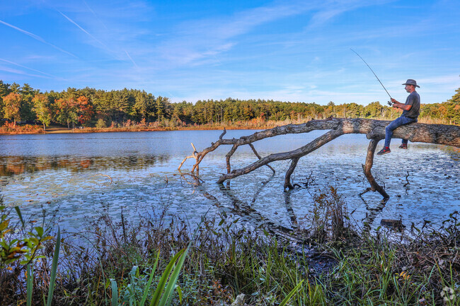 Discover a peaceful fishing spot at Beaver Pond in Centerville.