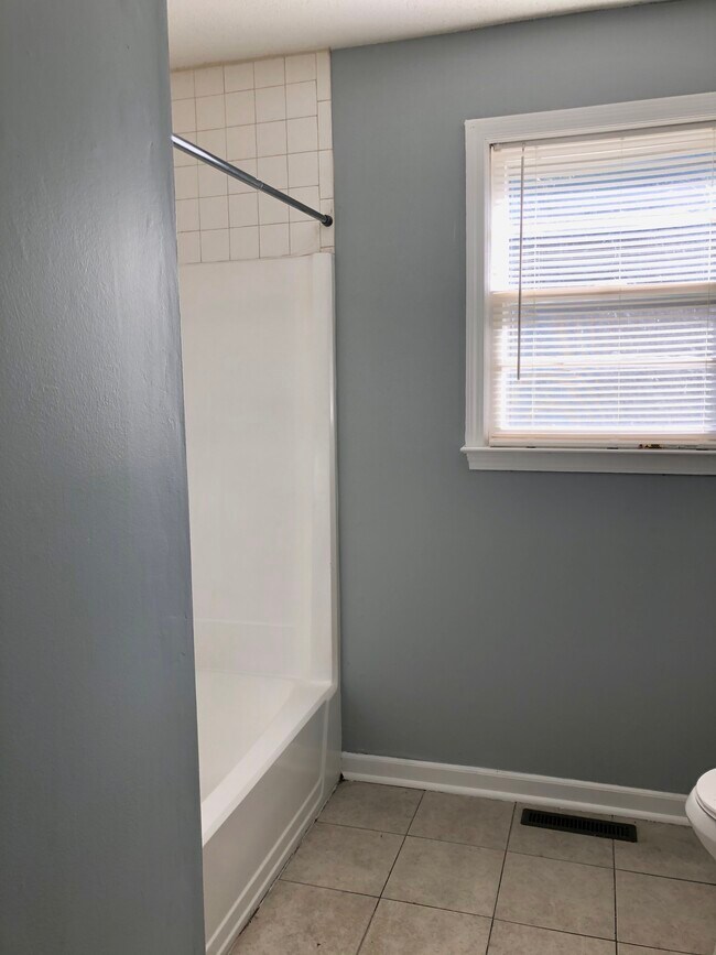 Bathroom, also has a closet inside for storage