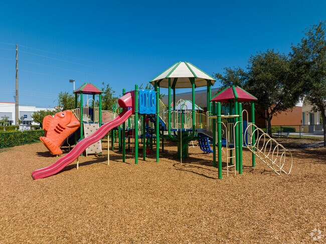Westland Gardens Park's playground is a great spot for parents and children.