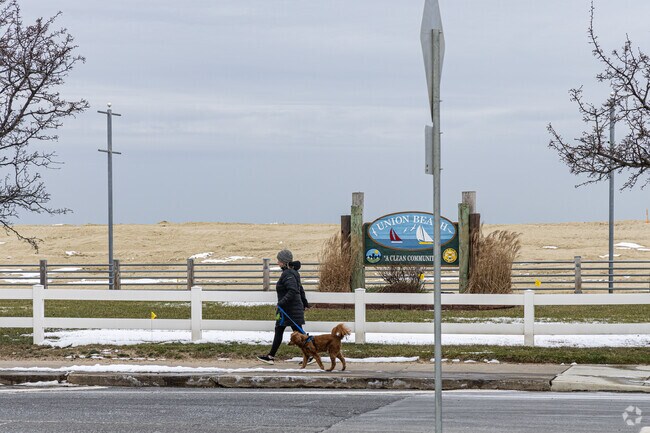 Take a walk by the waterside at Union Beach.