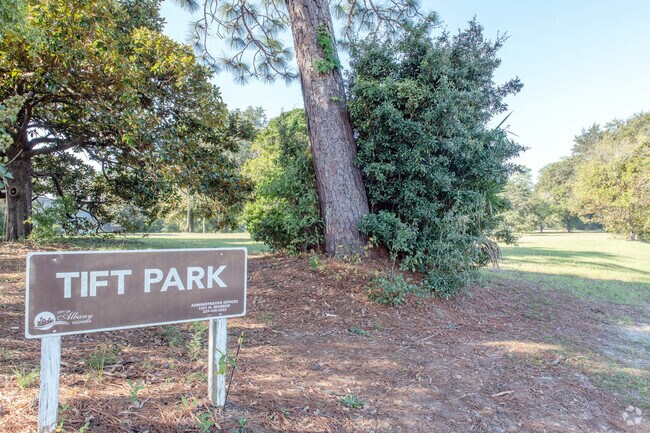 Tift Park is the site of the old zoo which was moved to its new larger Chehaw site in 1997.