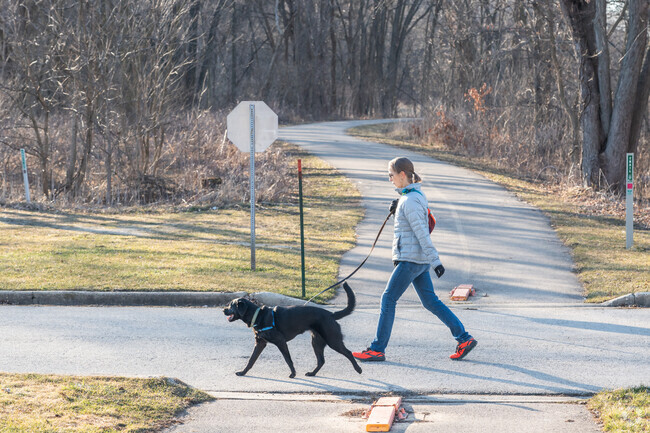 Residents of Pepper Tree can walk their dogs at Deer Grove Forest Preserve.