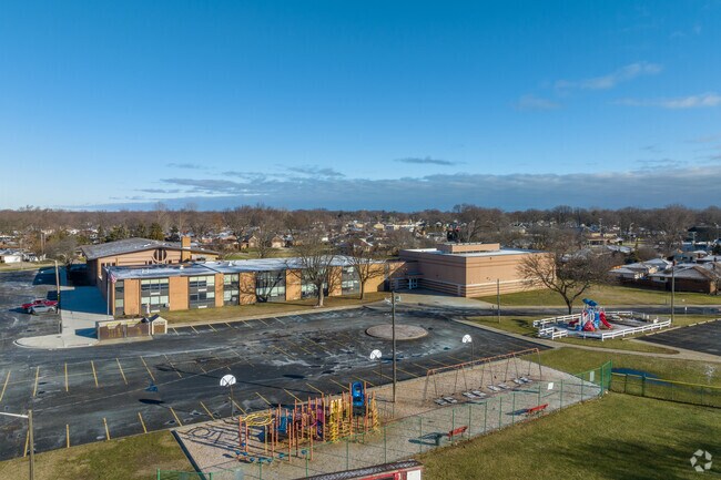 Aerial view at St. Isaac Jogues Elementary School.