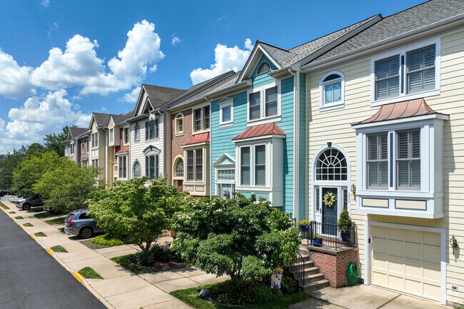 Charming townhouses are throughout Leesburg.