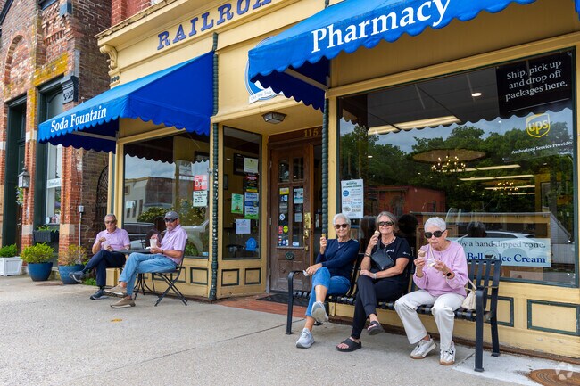 Bonita residents stop into Railroad Drug & Old Time Soda Fountain for pharmacy services, as well as treats like milkshakes and ice cream.
